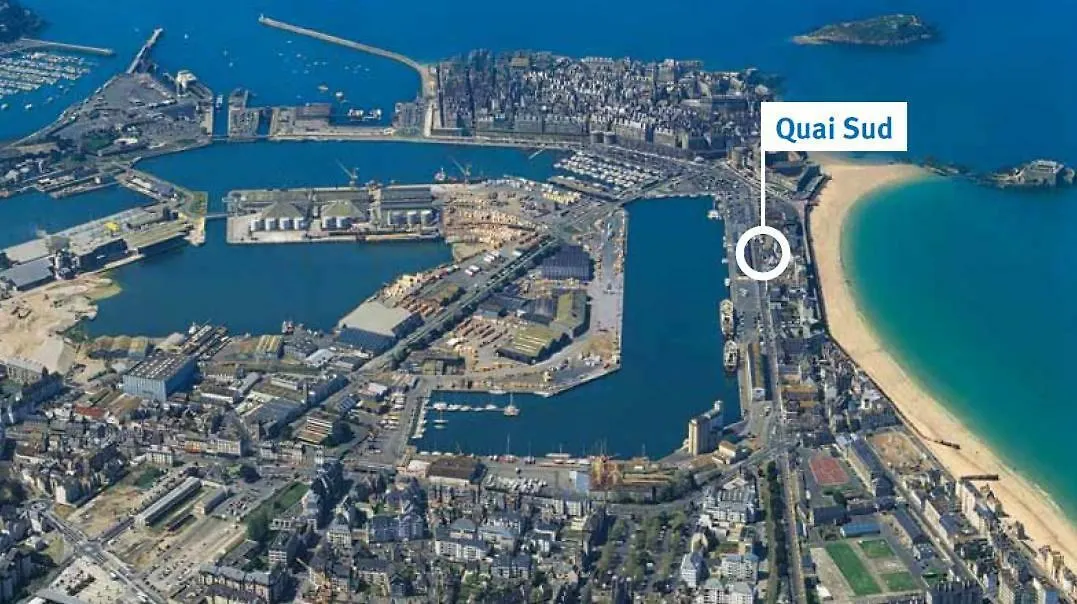 아파트 Appartement Quai Sud, T1 Bis-37M2, Terrasse, Parking, Plage Et Vieille Ville A Proximite Immediate 생말로